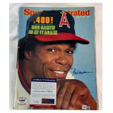 Rod Carew Autographed w/ PSA DNA and MLB COA Sports Illustrated Magazine - Minnesota Twins