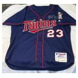 Bobby Kielty Game-Used Autographed Minnesota Twins MLB Russell Athletic Jersye From 2003 Season