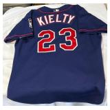 Bobby Kielty Game-Used Autographed Minnesota Twins MLB Russell Athletic Jersye From 2003 Season