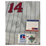 Kent Hrbek Autographed w/ PSA DNA COA Minnesota Twins Russell MLB Authentic Baseball Hersey Size 48