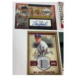 (4) Minnesota Twins Auto Cards - Denard Span w/ Relic, Lew Ford, Scorr Baker /250 w/ Relic, JC Romero