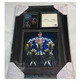 Jimmy Johnson Autographed w/ COA Custom Framed Memorabilia NASCAR Racing Piece