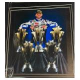 Jimmy Johnson Autographed w/ COA Custom Framed Memorabilia NASCAR Racing Piece