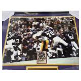 Jim Marshall Autographed Football Card in Custom Framed Minnesota Vikings Football Piece