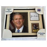 George W Bush President Autograph Custom Framed 11x14"