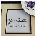 George W Bush President Autograph Custom Framed 11x14"