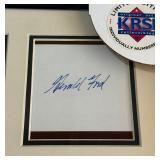 Gerald Ford President Autograph Custom Framed 11x14"