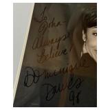 Dominique Dawes Autographed Advertisement 1996 Olympic Gymnast Gold Medal - Framed