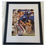 Y.A. Tittle Autographed 1997 Leaf Football Photo - Framed