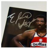 Elvin Hayes Autographed Basketball Photo w/ COA - Framed