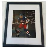 Eric Strobel Autographed 1980 Olympic Hockey Gold Medal Miracle on Ice Photo - Framed