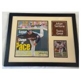 Johan Santana Autographed Minnesota Twins Magazine Cover Custom Framed 11x14"