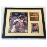 Chuck Knoblauch Autographed Photo w/ Rookie Card - Custom Frames 11x14" - Minnesota Twins Baseball