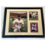 Kent Hrbek Autographed Baseball Photo Custom Framed 11x14" - Minnesota Twins