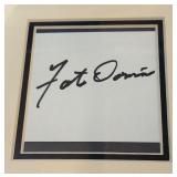 Fats Domino Autograph Custom Framed 11x14" Piece
