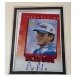 Drew Bledsoe Autographed Football Card Custom Framed 11x14"