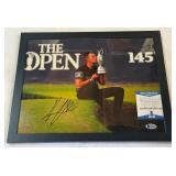 Henrik Stenson Autographed w/ Beckett COA British Open 8x10" Golf Photo Framed