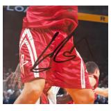 Yao Ming Autographed Basketball Photo Framed
