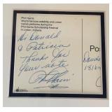 Phl Harris "Baloo" Autographed Post Card Custom Framed 11x14"