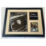 John Travolta Autographed Photo Custom Framed 11x14"