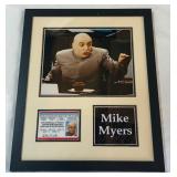 Mike Myers Autographed Photo Custom Framed 11x14" Dr. Evil