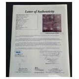 Andrew Jackson Hand Written Word Custom Framed Piece w/ Copt of JSA Letter of Authentication - From a Signed "Log of War Captains" Document