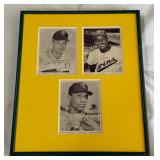 3 Framed Minnesota Twins Vintage Team Issues Baseball Cards