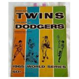 1965 World Series Program - Minnesota Twins vs. Los Angeles Dodgers (scored)