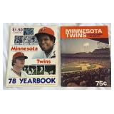1978 Minnesota Twins Official Program/Scorecard and Yearbook