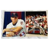 AJ Pierzynski and Brad Radke Autographed 8x10" Minnesota Twins Baseball Photos