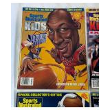 (6) Michael Jordan Cover Sports Illustrated For Kids Magazines w/ Card and Posters