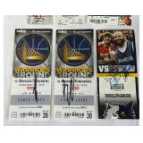 (6) Minnesota Timberwolved Ticket Stubs w/ Autographs - #3