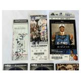 (6) Minnesota Timberwolved Ticket Stubs w/ Autographs - #3