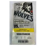 Johnny Flynn Autographed NBA Debut Minnesota Timberwolves Basketball Ticket