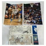 (4) Minnesota Lynx and Timberwolves Autographs Tickets and Photos