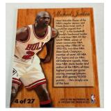 Michael Jordan 1995-96 Fleeir Hardwood Leaders #4 Insert Basketball Card