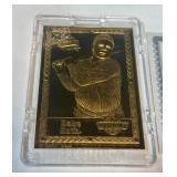 Babe Ruth 22kt Gold Limited Edition Baseball Card w/ COA