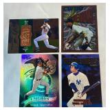Derek Jeter 4 Card Insert Baseball Lot w/ SPx /9,000 and Topps Finest