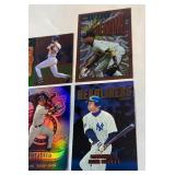 Derek Jeter 4 Card Insert Baseball Lot w/ SPx /9,000 and Topps Finest