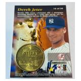 Derek Jeter 1997 Pinnacle Mint Collection #16 w/ Limited Edition Coin