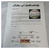 Ted Williams Autographed w/ Full PSA DNA Letter of Authenticity Rawlings OALB Brown Baseball
