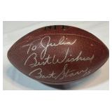 Bart Starr Autographed Wilson NFL Football - Green Bay Packers HOF Legend