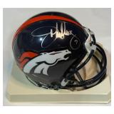 John Elway Autographed Mini Helmet w/ COA - Denver Broncos HOF Legend