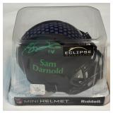 Sam Darnold Autographed Mini Helmet w/ COA - Seattle Seahawks Football