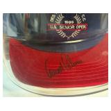 Arnold Palmer Autographed Hat From 1999 US Senior Open Mounted in Custom Plaque - Golf