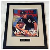 Derek Jeter Autgraphed Sports Illustrated Cover - Custom Framed 11x14"
