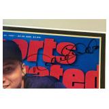 Derek Jeter Autgraphed Sports Illustrated Cover - Custom Framed 11x14"