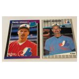 Randy Johnson 2 RC Lot 1989 Fleer and Donruss Rookie Baseball Cards