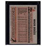 Wade Boggs RC 1983 Topps #498 Rookie Vintage Baseball Card