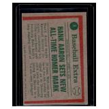 Hank Aaron 1975 Topps #1 Vintage Baseball Card